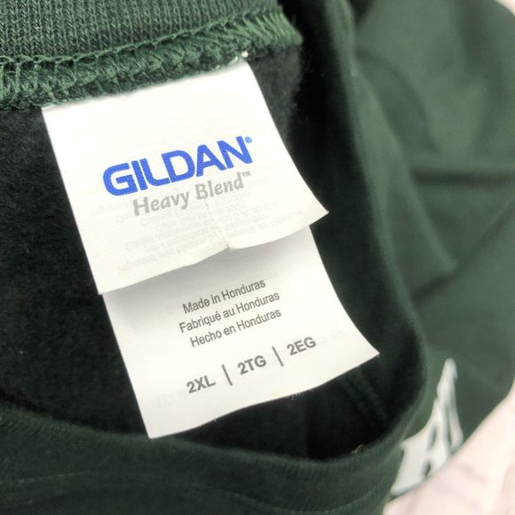 Gildan Men Pullover Freeport Bahamas Sweatshirt Size 2XL XXL Green B216 -19 - Picture 5 of 10